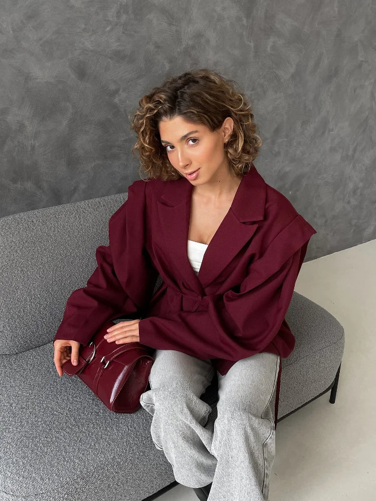 Serenne Blazer - Long Sleeves, Elegant and Luxurious