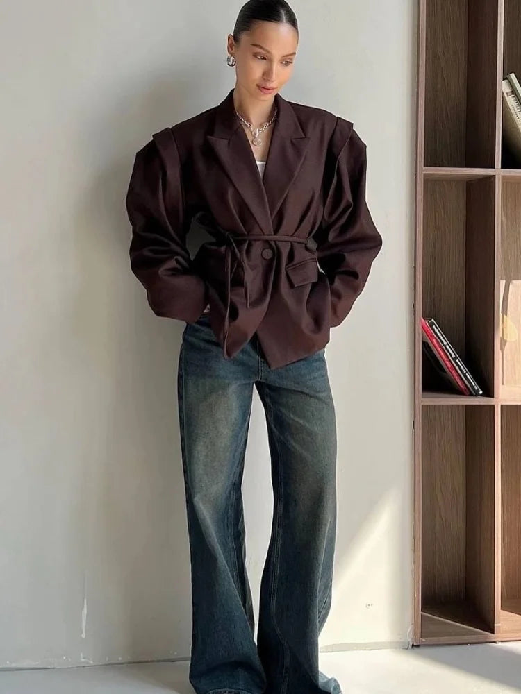 Serenne Blazer - Long Sleeves, Elegant and Luxurious