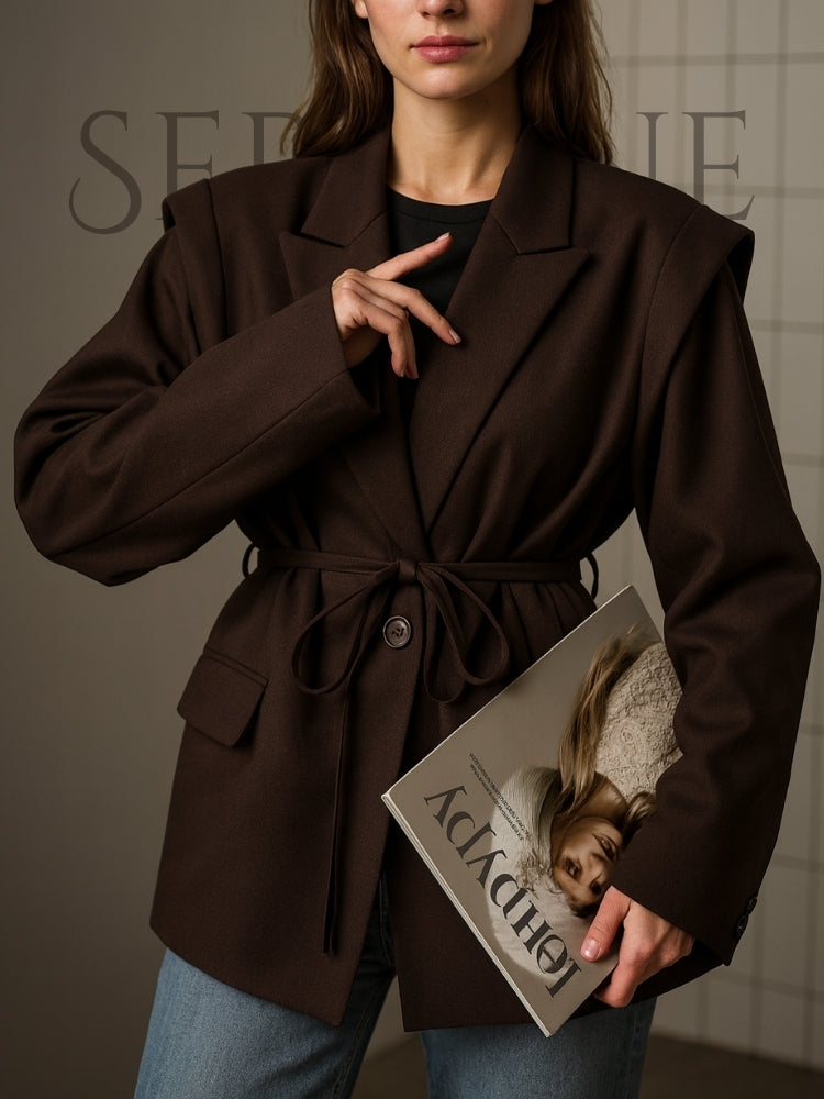 Serenne Blazer - Long Sleeves, Elegant and Luxurious
