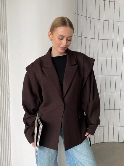 Serenne Blazer - Long Sleeves, Elegant and Luxurious