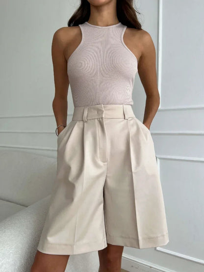 Casual Serenne Shorts - For Summer, High Waist, Stylish and Versatile