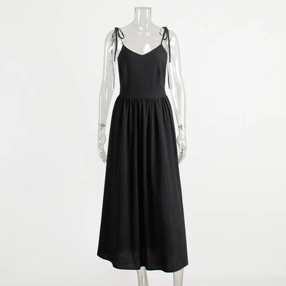 Bornladies Serenne V-Neck Dress - Beach Style, Spring and Summer