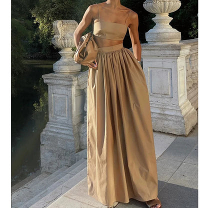 Serenne Summer 2025 Set - Tank Top With Long Skirt, Boho Style, Very Elegant