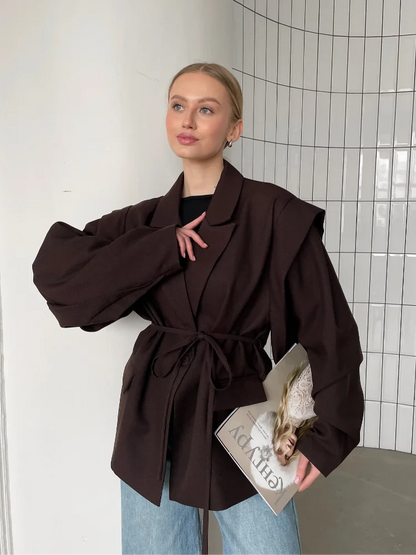 Serenne Blazer - Long Sleeves, Elegant and Luxurious